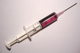 Syringes w blood